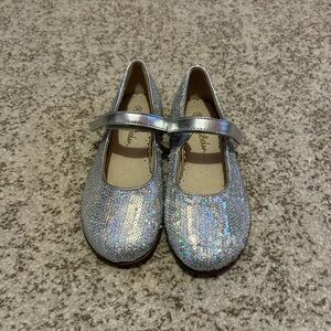 Mini Boden silver Mary Jane